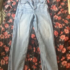 American Eagle Outfitters Light Blue Straight Leg Jeans